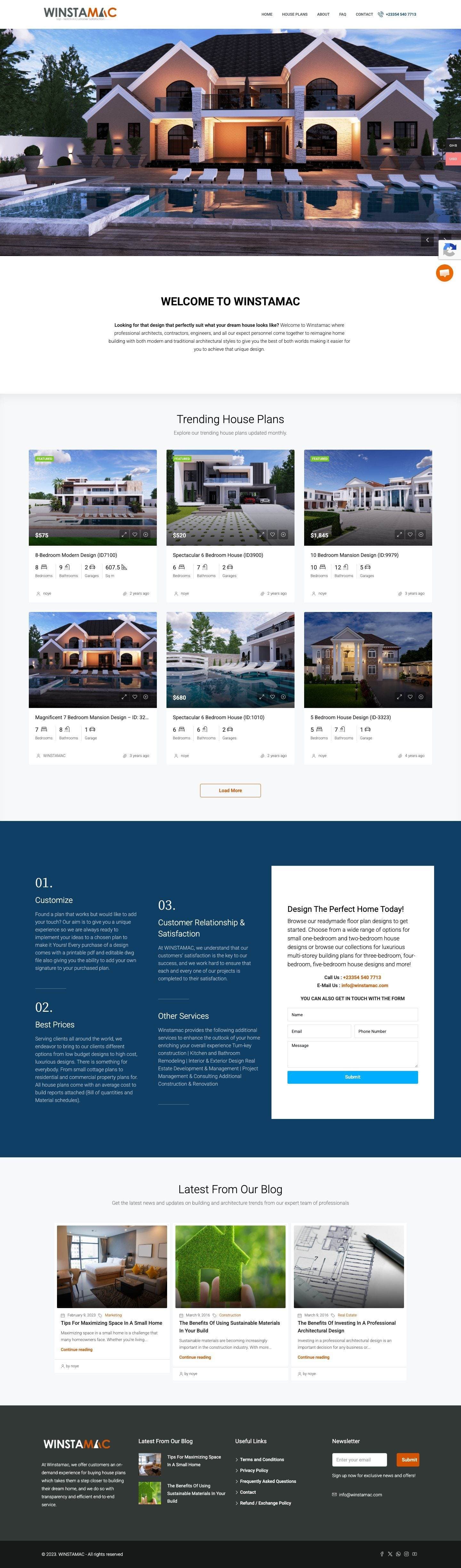 WINSTAMAC website